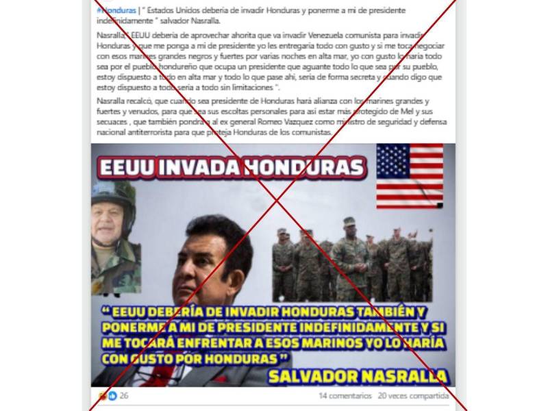 Captura de pantalla a una publicación de Facebook hecha el 28 de agosto de 2025.