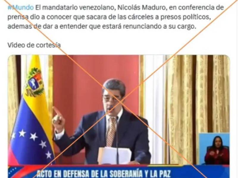 Captura de pantalla a una publicación de X hecha el 25 de agosto de 2025.