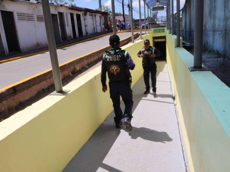 Tras permanecer en condiciones críticas, varios túneles peatonales del Distrito Central son intervenidos con limpieza, mantenimiento y vigilancia continua.