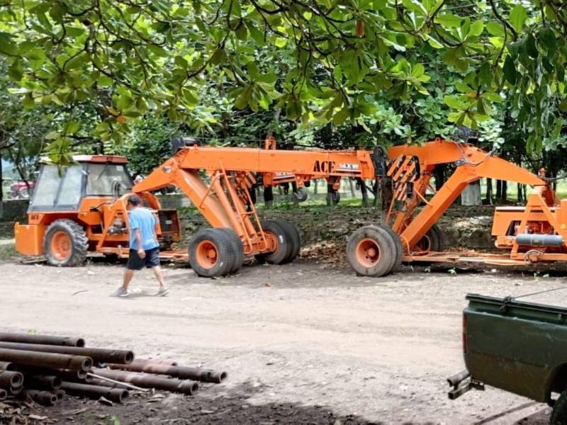 Los materiales y equipos valorados en 5.5 millones de dólares que la empresa contratista trajo luego de un desembolso de 8.5 millones de dólares siguen ser utilizados.