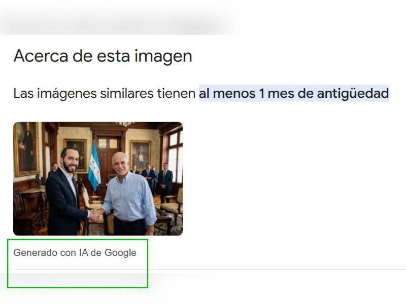 Captura de pantalla a la sección de acerca de esta imagen en Google.