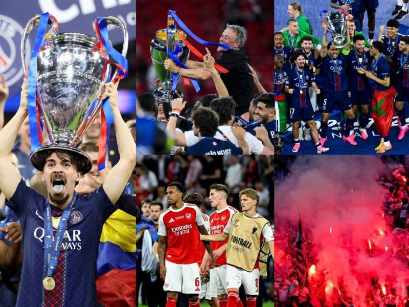 París Saint-Germain venció al Arsenal en tanda de penales y se coronó bicampeón de la Champions League. Las imágenes que no se vieron en tv.