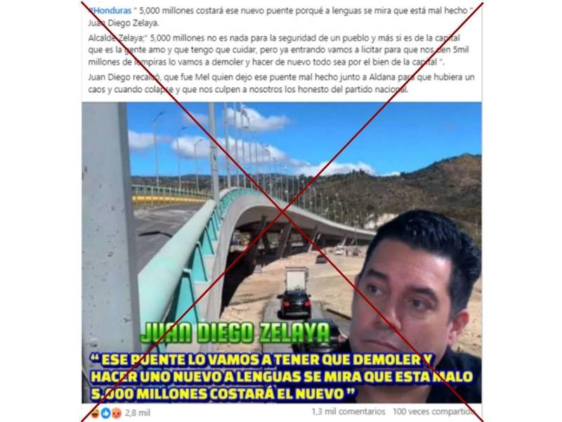 Captura de pantalla a una publicación de Facebook hecha el 26 de enero de 2026.