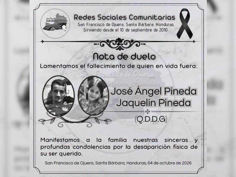 La municipalidad de San Francisco de Ojuera lamentó lo sucedido.