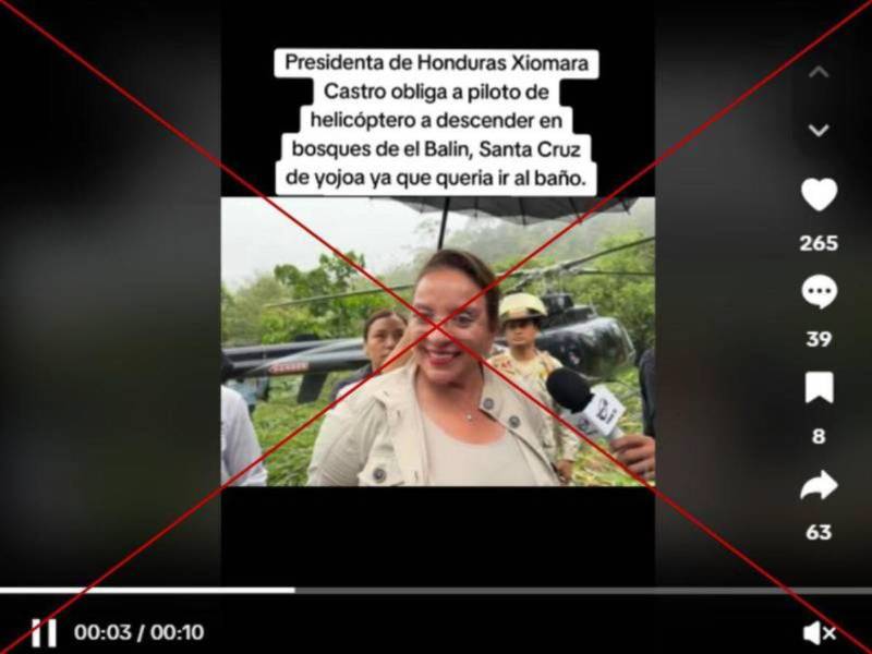 Captura de pantalla a una publicación hecha en TikTok el 28 de febrero de 2025.