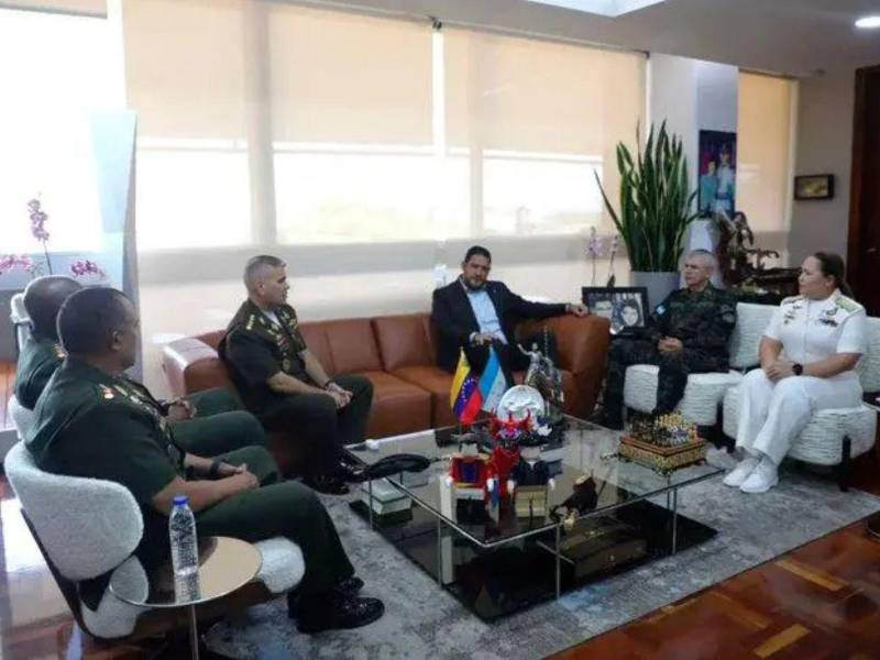 Esta imagen fue la imagen de la polémica reunión en Venezuela.