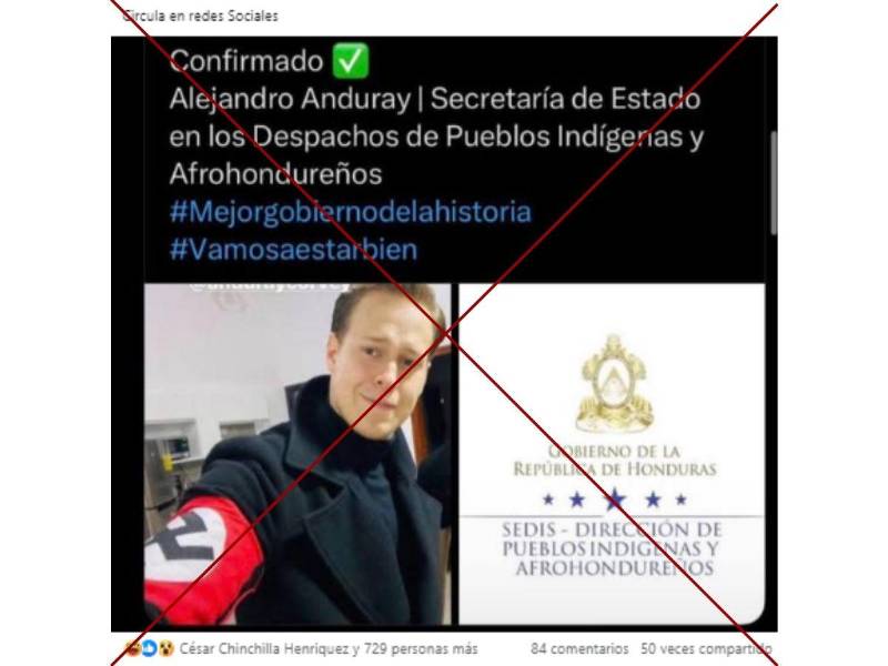 Captura de pantalla a una publicación de Facebook hecha el 29 de enero de 2026.