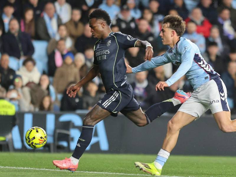 Vinícius Jr es el encargado del ataque del Real Madrid esta vez ante el Celta.