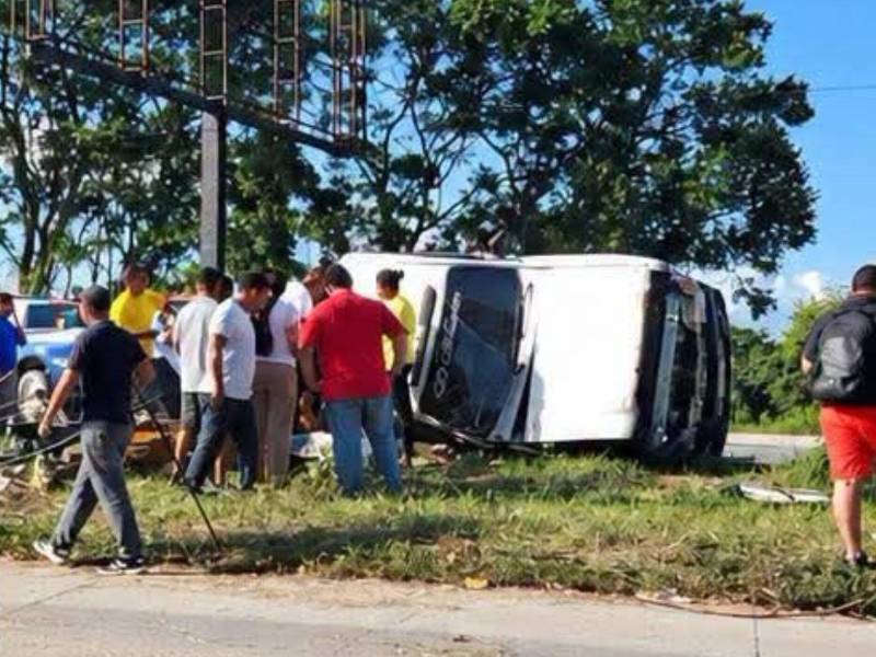 Escena donde ocurrió el accidente.