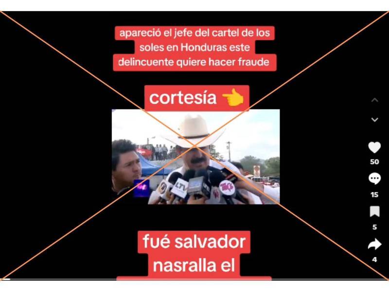 Captura de pantalla a una publicación de TikTok hecha el 21 de octubre de 2025.