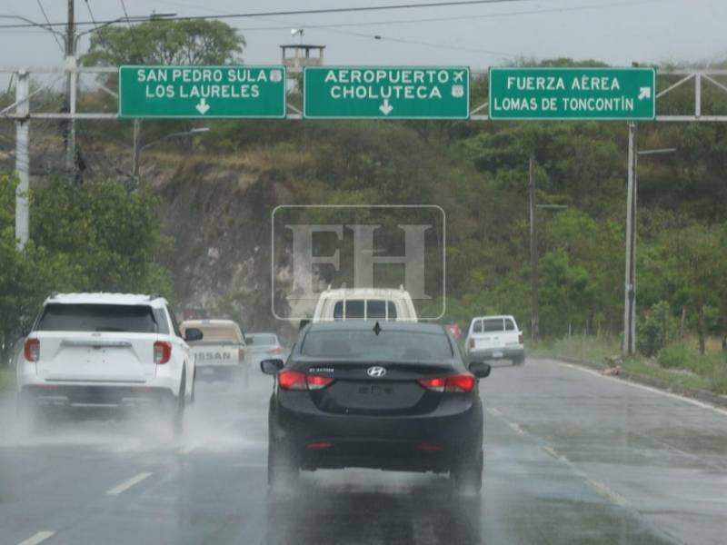Este viernes se registraron precipitaciones en todo el Distrito Central.