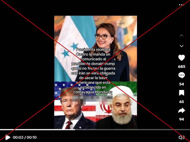 Captura de pantalla a una publicación de TikTok hecha el 24 de junio de 2025.