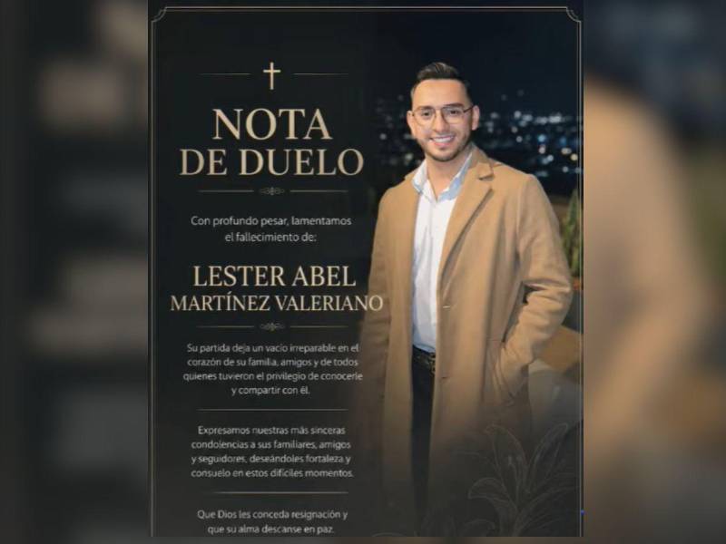 Tras enfrentar una dura enfermedad, el reconocido comunicador hondureño Lester Abel Martínez Valeriano falleció en España.