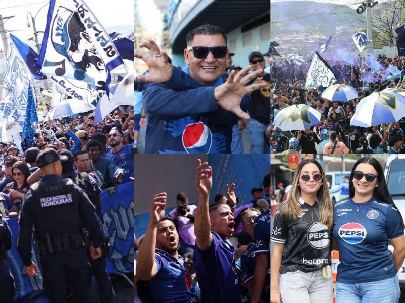 Barra del Motagua montó un impresionante carnaval previo a la final ante Marathón. Así fue la llegada de la revo al estadio Nacional de Tegucigalpa.