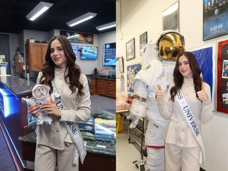 La Miss Universo Fátima Bosch, de 26 años, compartió en su cuenta de la red social Instagram algunos momentos de su visita a la NASA.