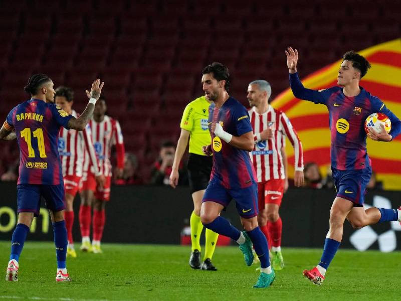 Imágenes del desarrollo del partido.