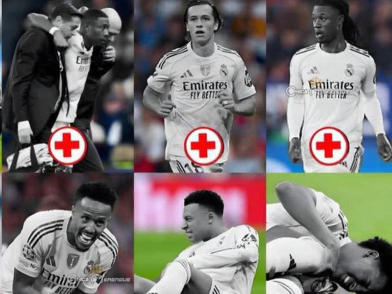 El Real Madrid la pasa mal, no solamente por su nivel futbolístico, también por el gran número de jugadores que tiene de baja y otros por partidos de sanción.