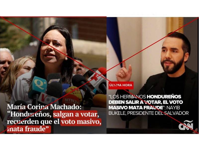 Captura de pantalla a publicaciones de Facebook hechas el 24 de noviembre de 2025.