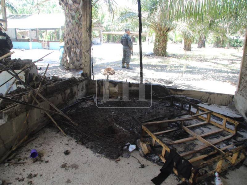 EL HERALDO realizó un recorrido por la finca, donde encontró con los restos de la escena del crimen. No había cadáveres, pero si resto de sangre.