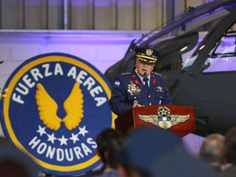 El general de brigada y jefe de la Fuerza Aérea Hondureña, Walter Yanuario Paz López.