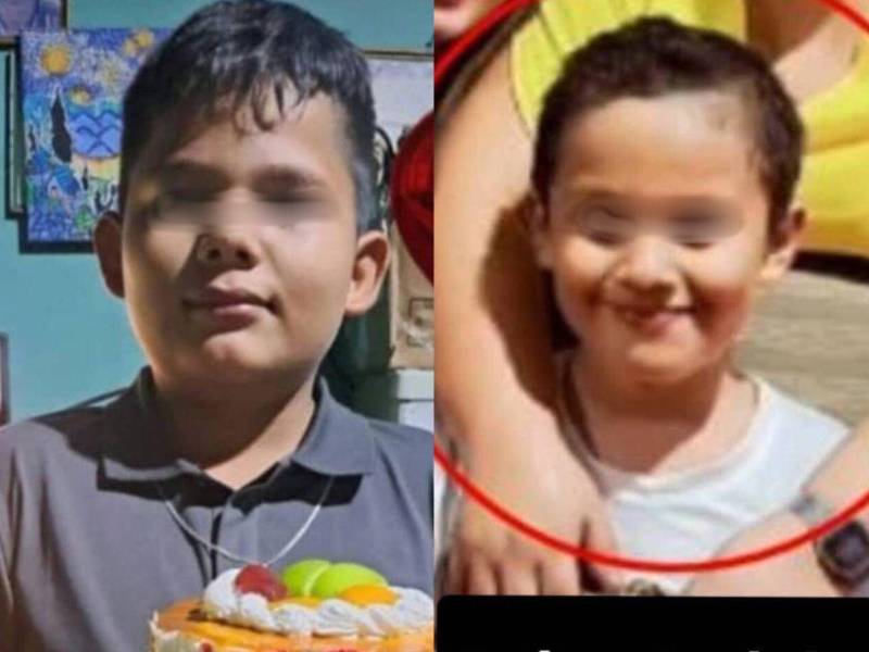 A la izquierda aparece Josué Isaí Herrera Fúnez (12) y a la derecha Dylan Andrés Carías Fúnez (8)