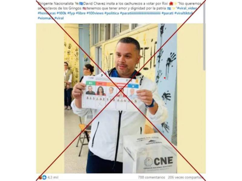 Captura de pantalla a una publicación de Facebook hecha el 30 de noviembre de 2025.