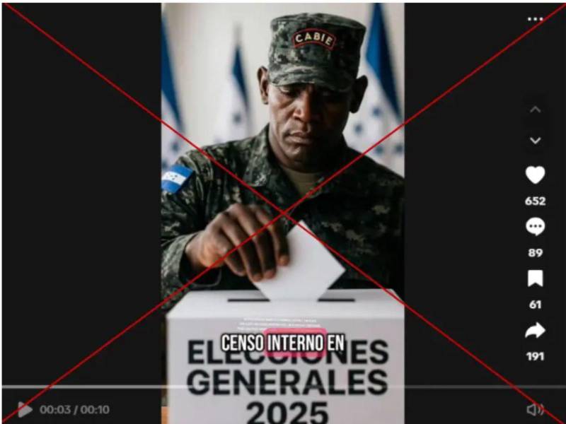 Captura de pantalla a una publicación de TikTok hecha el 26 de junio de 2025.