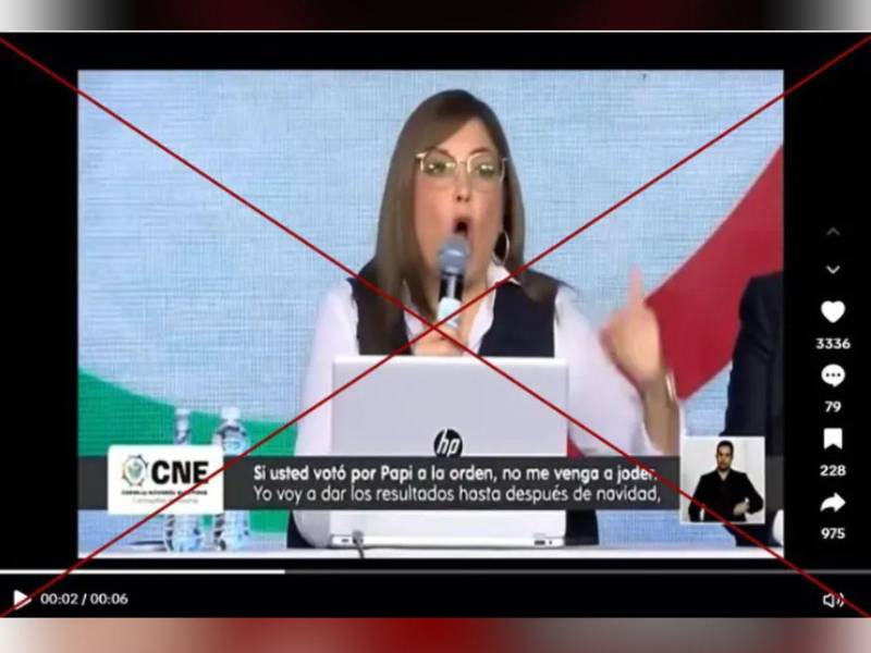 Captura de pantalla a una publicación de TikTok hecha el 3 de diciembre de 2025.