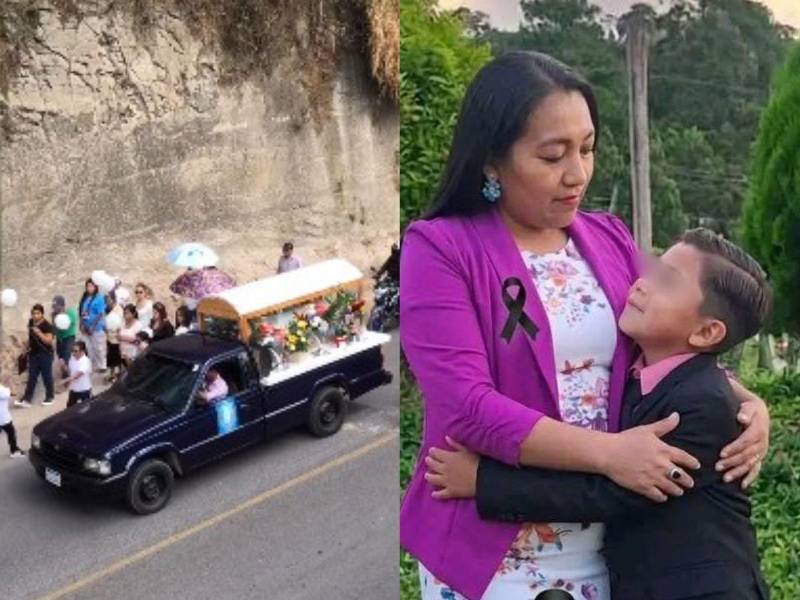 Este 17 de marzo, a dos días del terrible accidente en Potrerillos, Cortés, la familia de Hilda Gutiérrez y de su hijo les dio el último adiós.