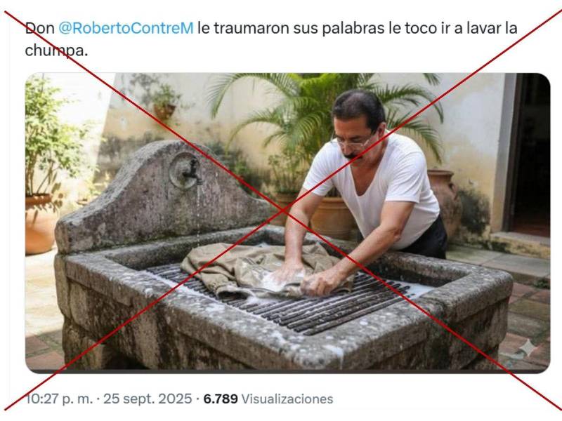 Captura de pantalla a una publicación de X hecha el 29 de septiembre de 2025.