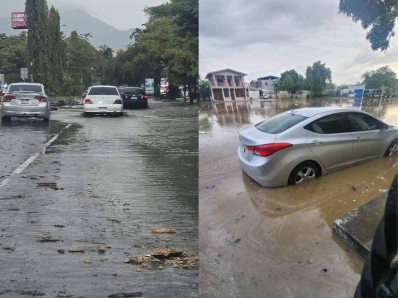 Las fuertes lluvias registradas desde la madrugada de este miércoles -3 de junio- provocaron inundaciones en distintos sectores de San Pedro Sula, dejando calles anegadas, vehículos varados y otros daños. Así amanecieron las calles.