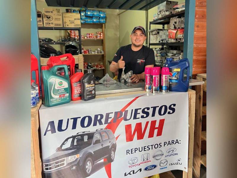 Wilfredo Posadas, el joven emprendedor que convirtió los retos en bendiciones. Llame al 8814-4155 para cotizar cualquier pieza para su vehículo.
