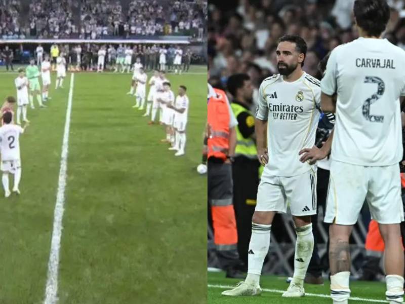 Dani Carvajal se ha despedido del Real Madrid luego de 13 temporadas y con quien logró 27 títulos, incluidas seis Champions League, lo curioso que durante su despedida uno de los jugadores no le hizo el pasillo ¿por qué?