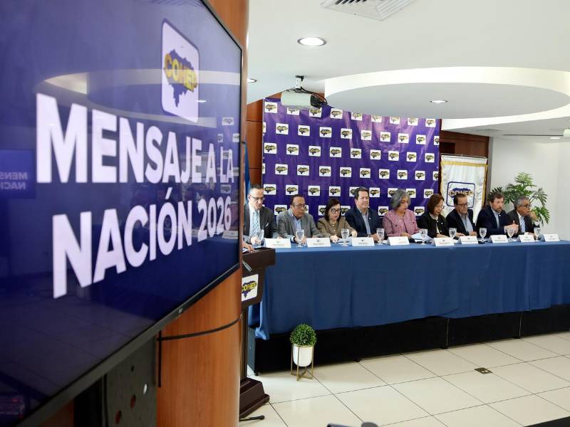 Directivos del Cohep participaron en la lectura del mensaje a la nación para este año en el que señalaron que los empresarios son el motor que impulsa la economía hondureña.