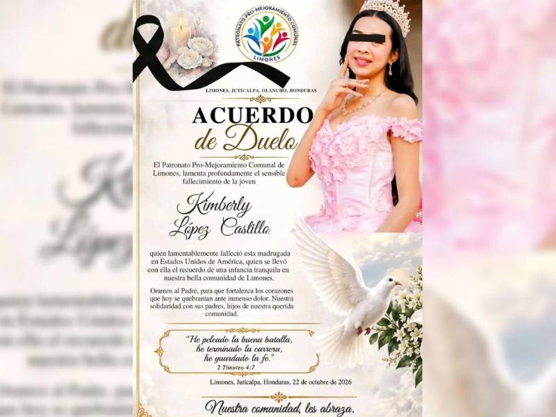 La publicación finaliza con la frase: Nuestra solidaridad con sus padres, hijos de nuestra querida comunidad.
