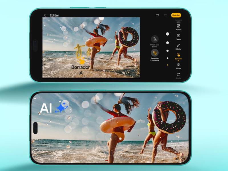 Su brillo máximo alcanza los 2,800 nits, útil en ambientes soleados, y cuenta con certificación TÜV Rheinland Flicker-Free.