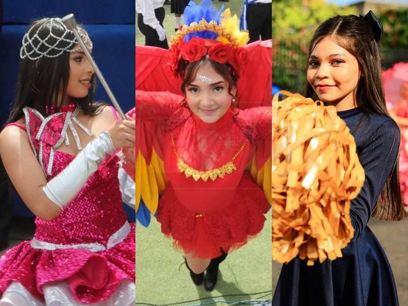 Los rostros angelicales, miradas tiernas y sonrisas dulces hicieron destacar a este grupo de alumnas de Tegucigalpa y San Pedro Sula en los desfiles patrios por el 205 aniversario de independencia de Honduras.
