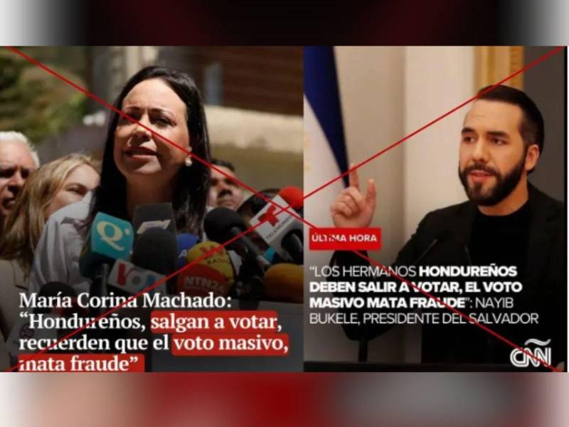 Captura de pantalla a publicaciones de Facebook hechas el 24 de noviembre de 2025.