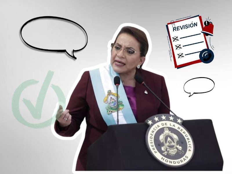De las promesas realizadas por Xiomara Castro en su toma de posesión, 8 fueron cumplidas, 8 se cumplieron parcialmente y 5 no se concretaron.