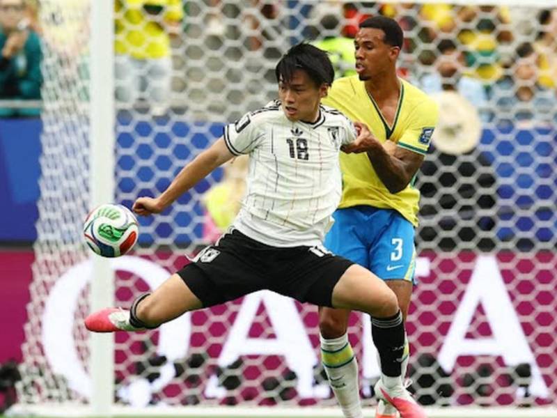 Japón le está dando la lucha a Brasil en este partido de dieciseisavos.