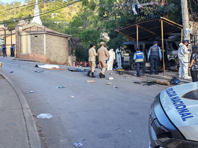 La tragedia registrada el sábado en Los Pinos cobró la vida de dos personas, mientras que cinco más quedaron lesionados. Algunos de los heridos siguen hospitalizados este domingo en la capital de Honduras.