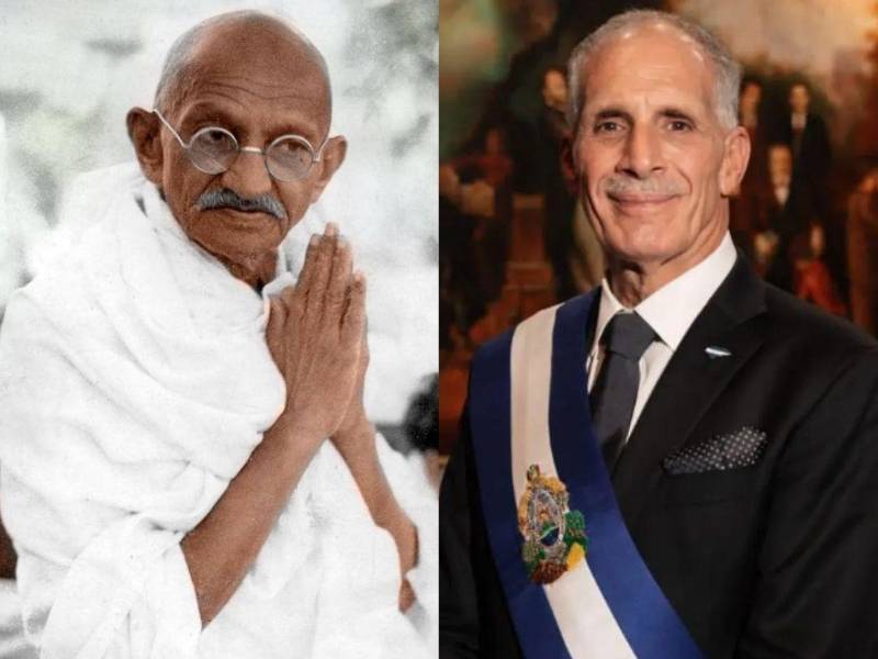 El presidente de Honduras, Nasry “Tito” Asfura, ha decidido colocar en oficinas públicas una oración atribuida a Mahatma Gandhi, en lugar de colocar la fotografía oficial del mandatario con la banda presidencial. Esta es la historia del líder indio: