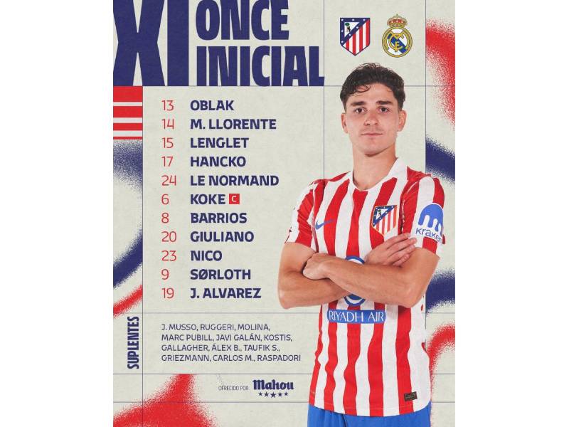 Atlético de Madrid le pinta la cara al Real Madrid de Xabi Alonso y le quita el invicto