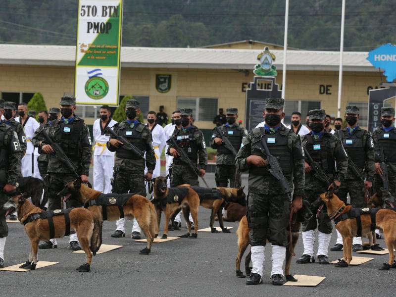 Para la creación del Batallón Canino, en 2014, se destinaron alrededor de 24 millones de lempiras.