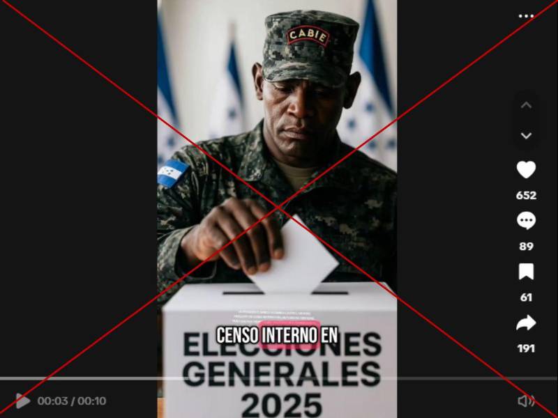 Captura de pantalla a una publicación de TikTok hecha el 26 de junio de 2025.