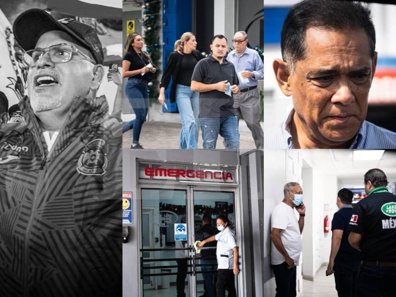 Tristeza total en las afueras de un reconocido centro asistencial en San Pedro Sula tras el fallecimiento de Orinson Amaya, presidente del Marathón.