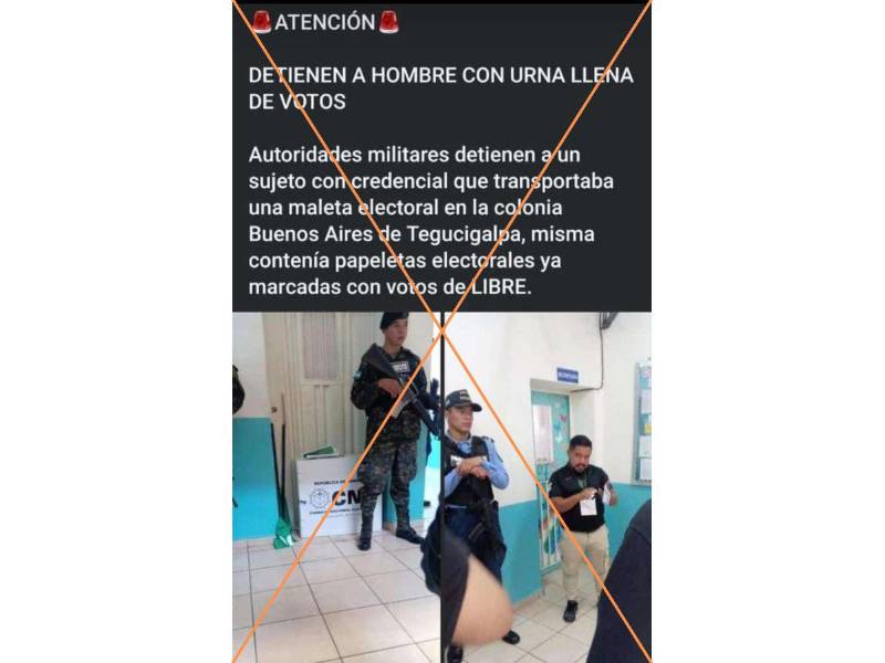 Captura de pantalla a una imagen que circula en Facebook hecha el 9 de marzo de 2025.