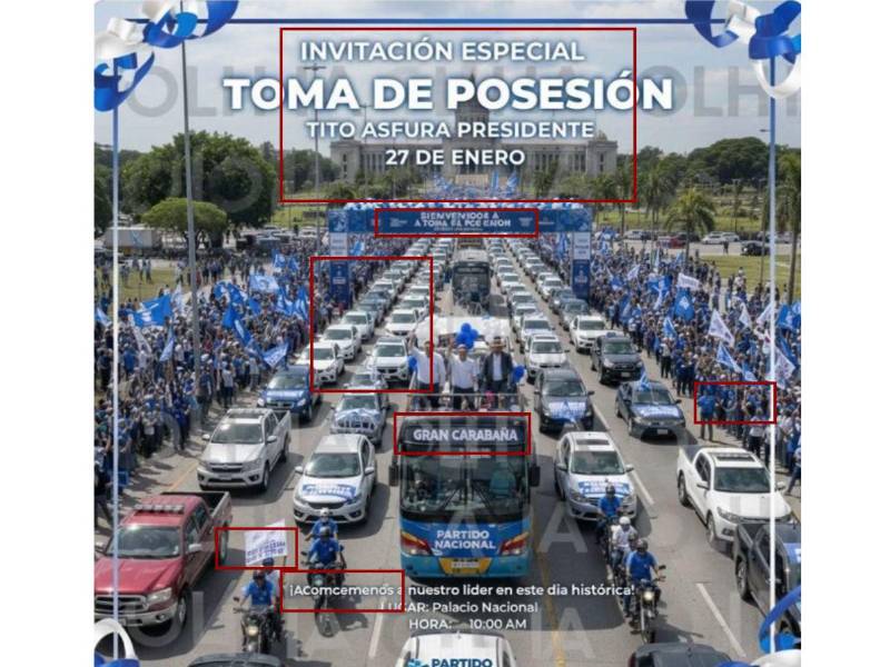 Inconsistencias detectadas por EH Verifica durante un análisis visual.