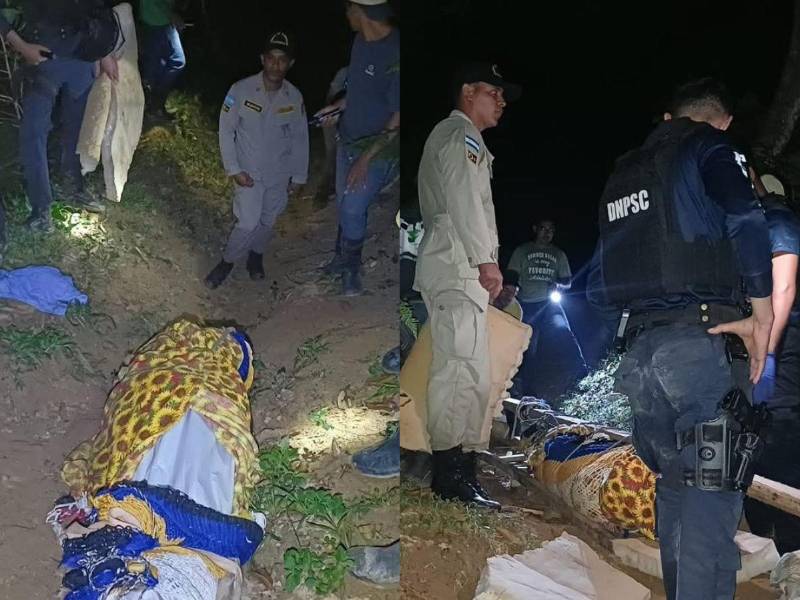 Los cuerpos de las víctimas mortales que dejó el enfrentamiento en la aldea San Marcos, municipio de La Masica, Atlántida, ya fueron trasladados a la morgue de Medicina Forense en La Ceiba.