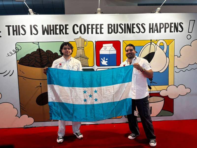 Juan Bendeck y Emil Irias, de Don Fabio Café.